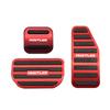 SAWAKAKI Suzuki Hustler MR52S MR92S Aluminum Accelerator Pedal Brake Pedal Cover Parking Brake Pedal Set of 3 (Red)