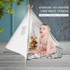 New Tipi Tent for Kids Play-Tent Teepee House Wigwam Room Children's Tent Game-House Triangle Teepee Canvas Sleeping Dome