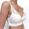 36-46 Plus Size Women Ultrathin Bra Underwire Push-Ups Lace Bras Brassiere Larger Breast Solid Color 3/4 Big Cup