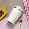 380ML Stainless Steel Insulated Coffee Cup Travel Cup Leakproof Lid Vacuum Thermal Double-Wall Seal Cup BPA-Free Safe 12H Cold/6H Hot Coffee
