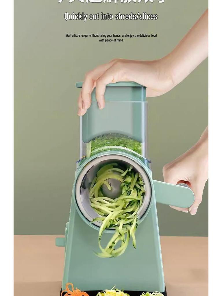 Storm Hand-Crank Vegetable Cutter: Julienne Slicer & Grater for Potatoes and Carrots