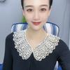 [Bead Lace Fake Collar] Korean Version Of Lace Women'S Hollow Kapok Silk Shawl Summer Sun Protection Fake Collar Versatile