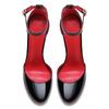 White Patent Leather Women Ankle Strap Stiletto Pumps Round HeadToe Sexy High Heel Shoes 10cm 12cm Customize 33-46 Zapatos Mujer