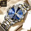 Luxury Men Quartz Watch Waterproof Date Week Luminous Wristwatch Stainless Steel Men's Watches Male Clock