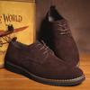 Men's British Style Suede Leather Shoes: Temu Cross-Border Frosted Business Casual Shoes