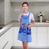 Kitchen Apron Cartoon Dog Pattern Apron Waterproof Oil-Resistant Polyester Sleeveless Apron for Home Restaurant Cafe House Cleaning