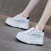 Thick-soled Inner Height-increasing Women's Shoes, Leather Little White Shoes, Early Spring New Versatile and Lightweight Casual Sports Board Shoes