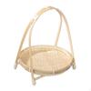 Bamboo Woven Fruit Basket Food Multipurpose Rustic Holder Breakfast for Kitchen Cafe