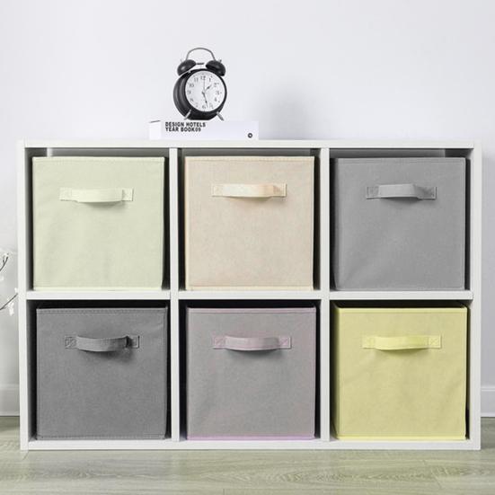 Fabric Storage Cube with Handle Large Capacity Easy Access Foldable Heavy-Duty Toys Clothes