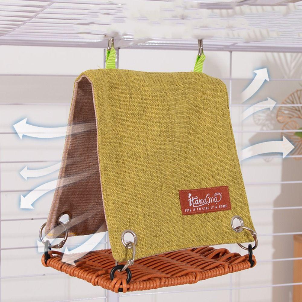 Hanging Bird House Weaving Bird Cage Hut Tent Bed Creative Parrot Swing Hammock Summer