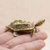 Antique Solid Copper Turtle Ornaments Trumpet Longevity Animal Sculpture Home Office Desk Decorative Simulation Ornament