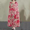 Long Sleeve Plus Size Cotton Vintage Floral New In Dresses for Women Casual Loose Spring Autumn Dress