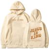 Jesus Is King Hoodie Christian Faith Sweatshirt Jesus Saves Man Woman Harajuku Pullover Tops
