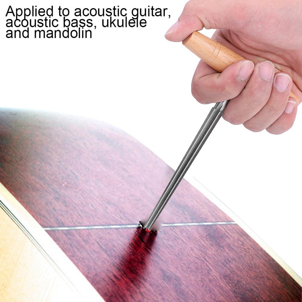 Guitar Tail Nail Peg Hole Reamer Strap End Pin Drill Bit Tool