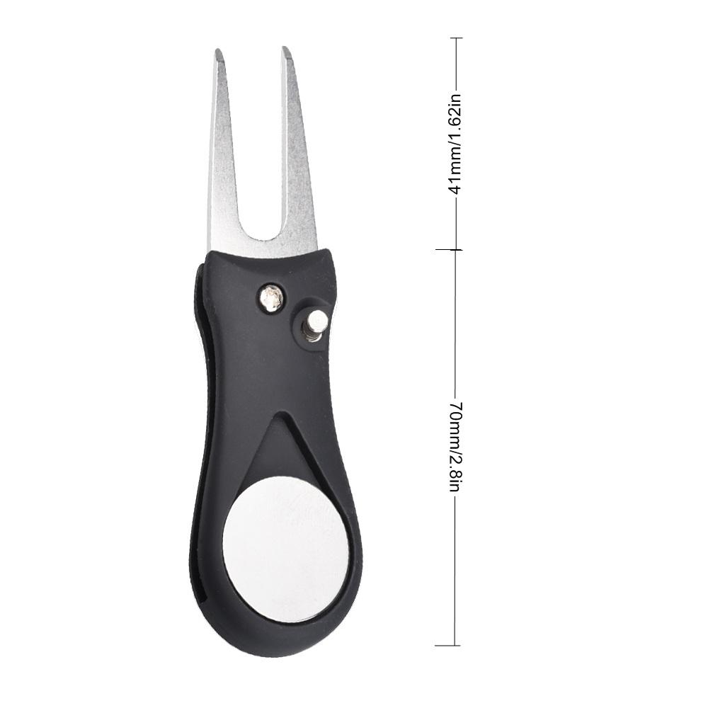 1 шт. Складной инструмент для ремонта гольф-дивота, складной нож, очиститель канавок для питча, гольф-вилка с маркером для гольфа, аксессуары для гольфа