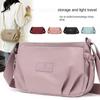 Solid Color Waterproof Shoulder Bag Women Casual Small Crossbody Bag Multifunction Handbag Messenger Bag