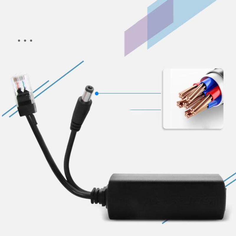 48V To 12V Poe Splitter Connector Poe Power Adapter Injector Switch For Ip Camera Wifi Cable Wall Us/Eu Plug