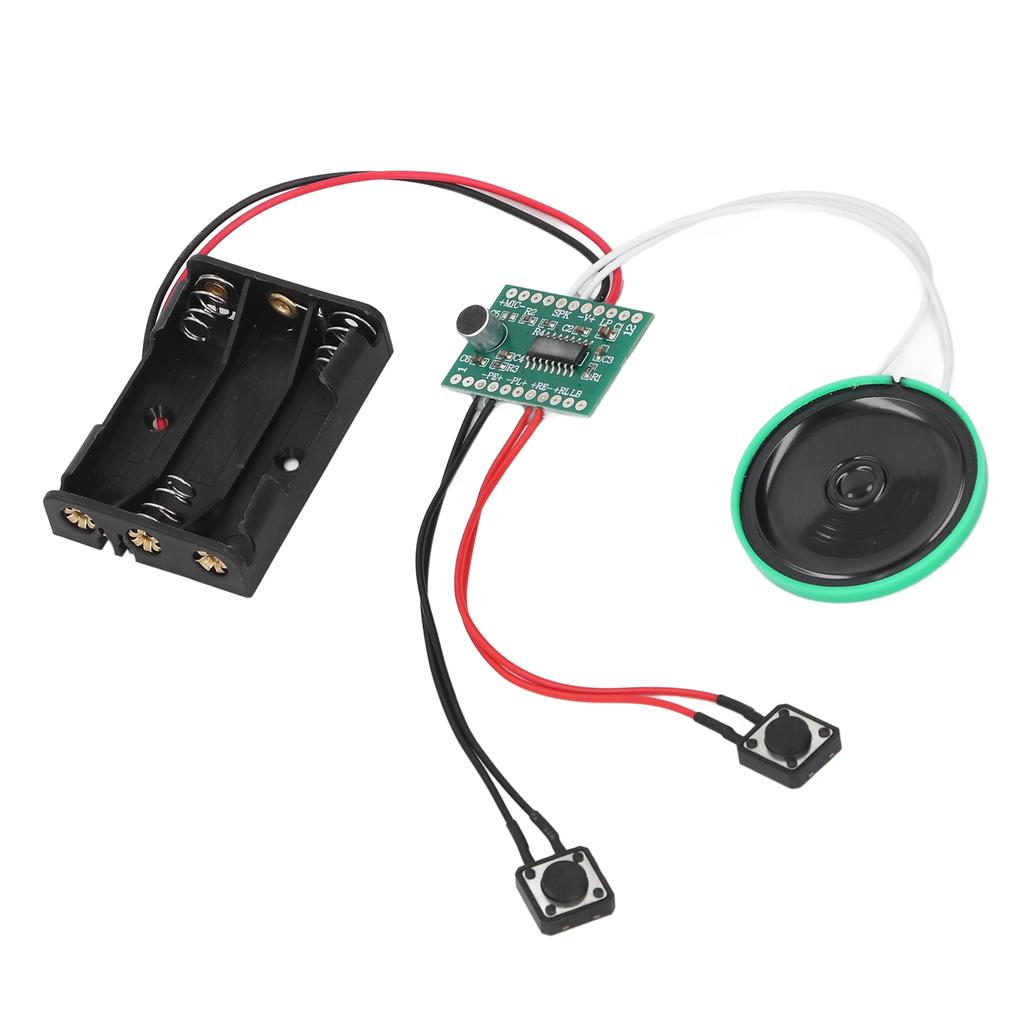 4 Minutes Voice Greeting Card Module 10cm Cable Key Control Looping Playback Recordable Sound