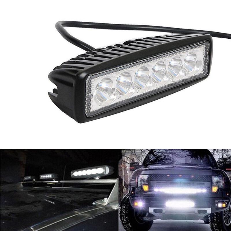 18W 6000K Led Work Light Bar Driving Lamp Fog Off Road Suv Car Boat Truck