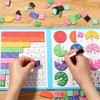 Magnetic Score Book for Students Visual Interactive Learning Tool with Strong Magnets Educational Fraction Puzzle for Classroom And Travel