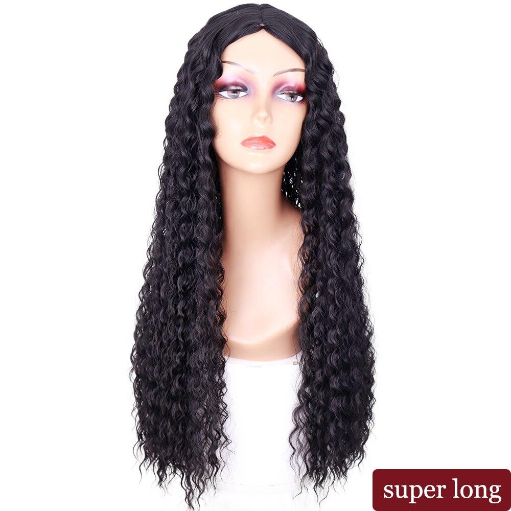 MISSQUEEN 13 15 26 30 Inches Synthetic Long Afro Kinky Curly Wigs for Black Women Hair Deep Wave Wig for Girl Heat Resistant Cosplaly Party Wigs