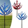 Lotus Flower Wind Spinner Garden Metal Windmill 360-Degree Rotation UV Resistant Double-Layered Large Wind Spinner Decor