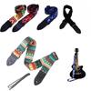 Fashion Multi-Color Adjustable High Quality Guitar Strap Nylon Bass Belt Blue Lighting Design