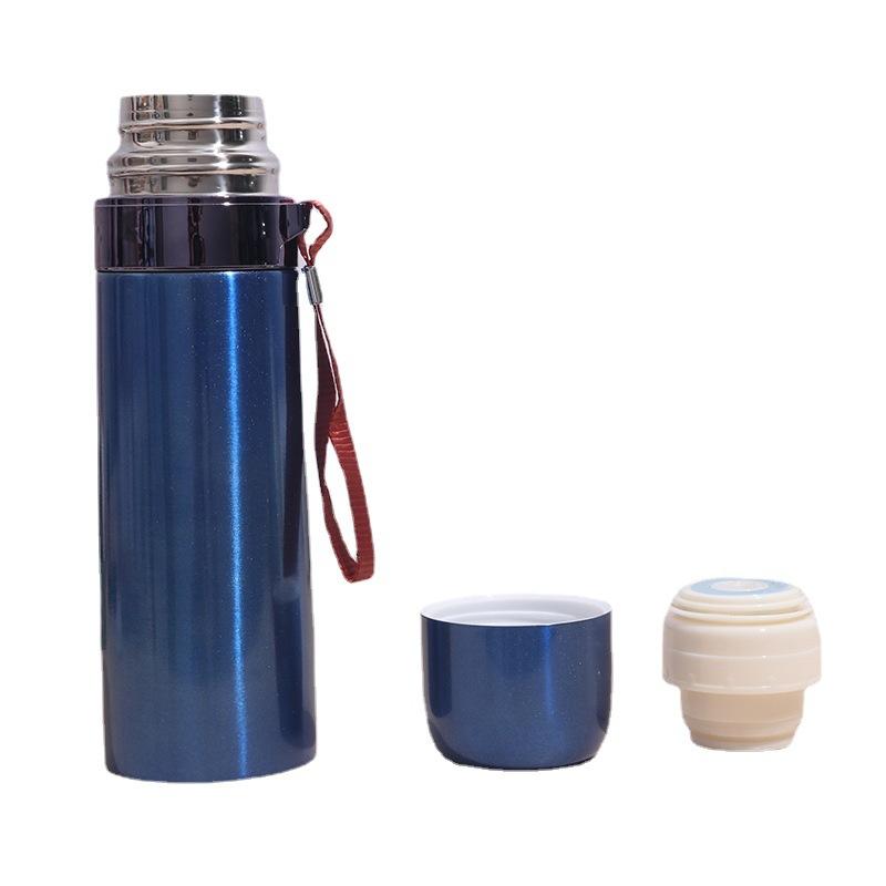 Engraving of Vacuum Stainless Steel Thermos Cup Lettering of Large-capacity Bullet Thermos Cup