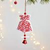 Decorative Christmas Bells Pendants Wood Star Car Ornament  Outdoor Decor