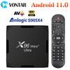 X96Max Plus Ultra TV Box Android 11 Amlogic S905X4 Поддержка 8K видео Dual Wifi BT Youtube Media Player Set Top Box