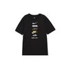 Logo Print Crew Neck Short Sleeve T-Shirt Men Tops Black DZ2876-010