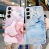 Marble Patterned Soft Silicone Case For Samsung A55 M35 S24 FE Xiaomi Redmi Note 13 Pro iPhone Huawei Honor Realme Camera Protective Shockproof Cover