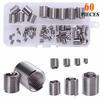60 Pcs Stainless Steel Thread Repair Repair Kit with M3  M5 M6 M8 M10