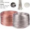 1/5/10M Copper Braided Sleeve Tinned Plating 4 6 8 10 15 18 25 Mm Expandable Metal Sheath Screening Signal Wire Cable Shielded