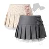 Japanese Style Y2k Mini Skirt Women Slim Sexy Party Skirt Sweet Kawaii Lace Fashion Skirt Bandage Design Clothing 2024 Summer