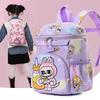 Labubu School Bag Cute Printed Bag Trendy Versatile Backpack Lightweight School Bag
