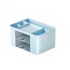 Creative Transparent Drawer Storage Box Desktop Cosmetics Organizer Student Large Capacity Pen Holder School Office Stationery Supplies