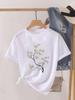 (Asian Size) Love Letter Trend Cute Short Sleeve T Shirt O-neck Tee Clothing Top Casual Fashion Print Lady Female Women Graphic T-shirts