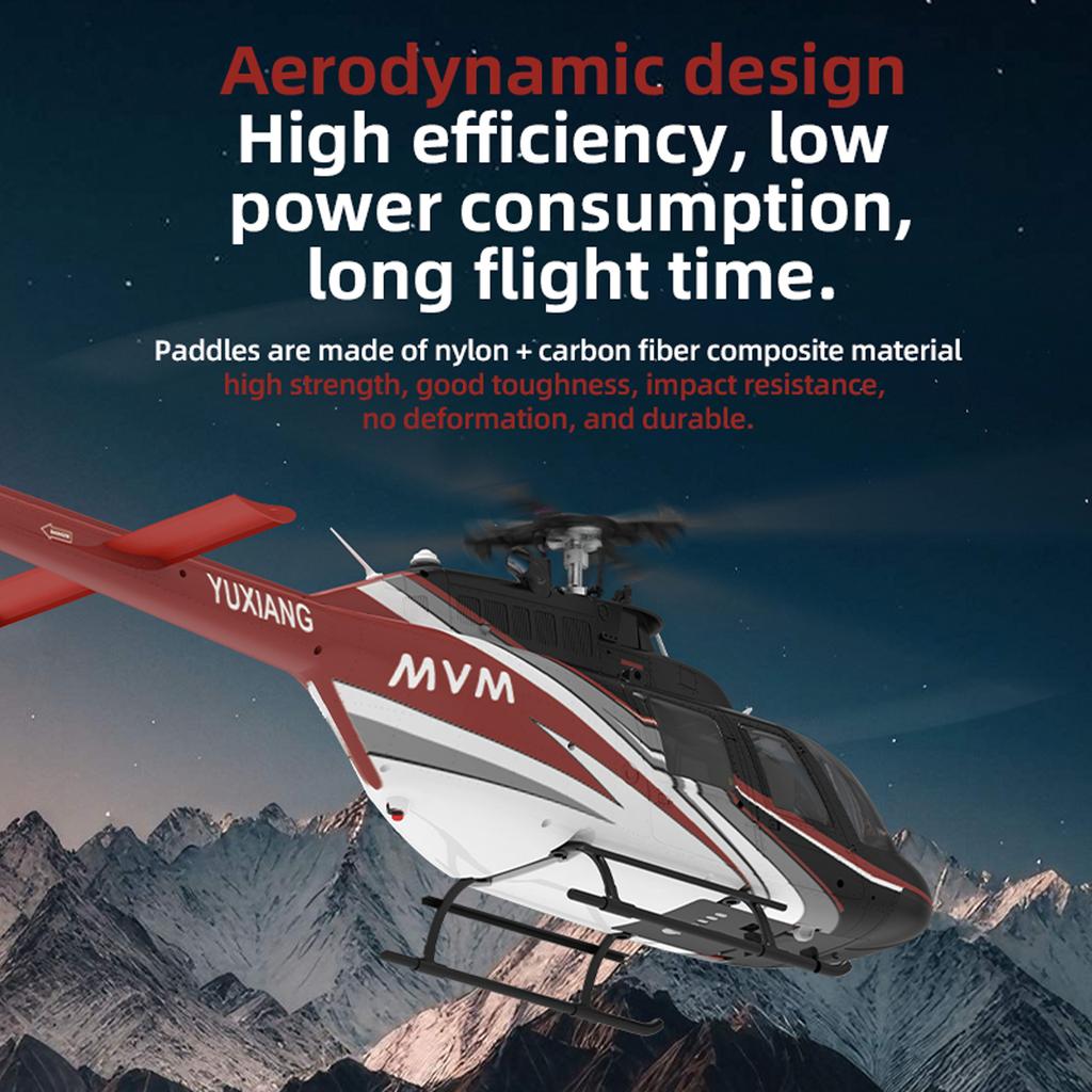 Remote Control Helicopter with Brushless Motors, Altitude Hold, Gyro, Optical Flow Positioning Function, 2.4GHz 6CH