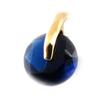 [K9528] - Gold Plated 'Crystal' Sapphire Pendant 8 Mm