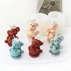 3D Cartoon Animal Silicone Candle Mold DIY Cute Cup Teddy Bear Elephant Candle Making Supplies Soap Resin Mould Craft Home Decor