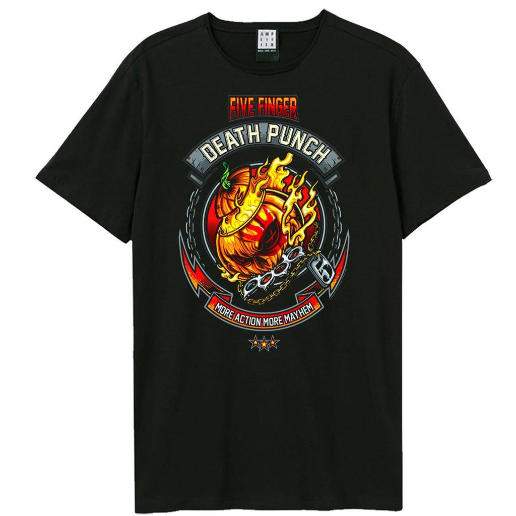 Amplified Unisex Adult Fire Five Finger Death Punch Halloween T-Shirt