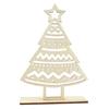 Chiseled Wood Christmas Tree To Assemble 15x10.5x3 Cm