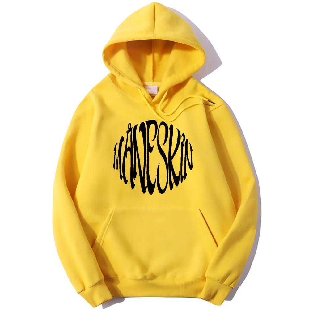 Maneskin Hoodie New Fashion Women Oversized Loose O-Neck Casual Sweatshirts Hoodies Harajuku Fleece Pullovers Hoody 11 Colors
