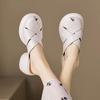 Height Women's Slippers and Ladies Sandals Rubber Shoes 2024 Trend H Sandal Shoe Luxury Unique 39 New Collection Summer Slides