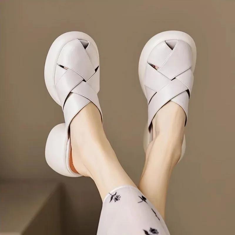 Height Women's Slippers and Ladies Sandals Rubber Shoes 2024 Trend H Sandal Shoe Luxury Unique 39 New Collection Summer Slides
