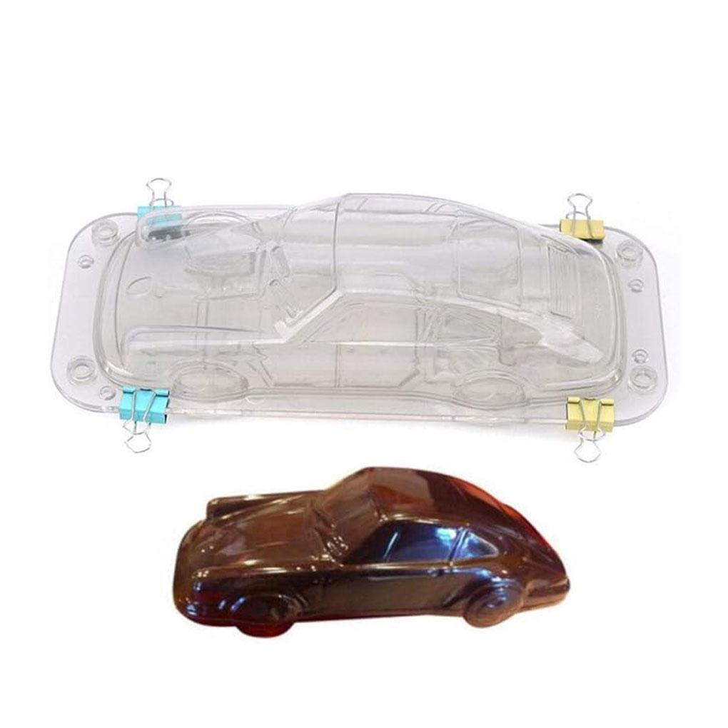 Экологичная форма для торта, изготовленная из пищевого пластика, широкое применение, 3D-форма для шоколада в виде мини-машины, форма для шоколада