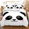 Panda Bear Bedding Sets Animal Duvet Cover Twin Full Single Size and Pillowcase Home Textile 3D Print Bedclothes for Kids Child