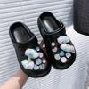 Fashion Colorful Bowknot Chunky Platform Garden Shoes Women Hollow Out Thick Bottom Clogs Sandals Woman Non Slip Summer Beach Slippers