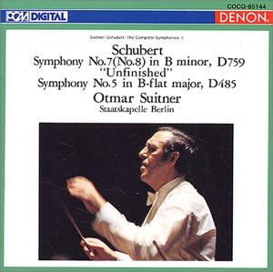 CD BERLIN STAATSKAPELLE, SUITNER (OTHM - Schubert: Symphony No. 7 (No. 8) In COCQ85144 Japan ObiClassical Used